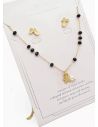 SET DE COLLAR, DIJE EN ACERO INOXIDABLE 316L