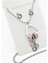 SET DE COLLAR, DIJE EN ACERO INOXIDABLE 316L