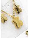 SET DE COLLAR, DIJE EN ACERO INOXIDABLE 316L