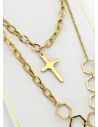 SET DE COLLAR, DIJE EN ACERO INOXIDABLE 316L