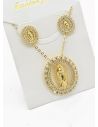 SET DE COLLAR Y DIJE EN RODIO CON MICROCIRCIONES