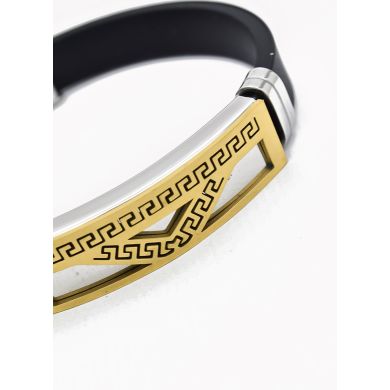 PULSERA NEOPRENO CON ACERO INOXIDABLE Y PLACA CON DISEÑO
