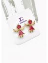 ARETES RODIO MARCA XUPING MICROCIRCONES /YSX