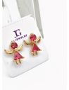 ARETES RODIO MARCA XUPING MICROCIRCONES /YSX