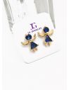 ARETES RODIO MARCA XUPING MICROCIRCONES /YSX