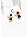 ARETES RODIO MARCA XUPING MICROCIRCONES /YSX