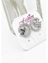 ARETES RODIO MARCA XUPING MICROCIRCONES /YSX