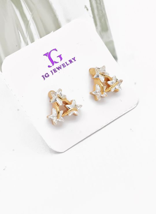 ARETES RODIO MARCA XUPING MICROCIRCONES /YSX