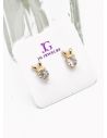 ARETES RODIO MARCA XUPING MICROCIRCONES /YSX