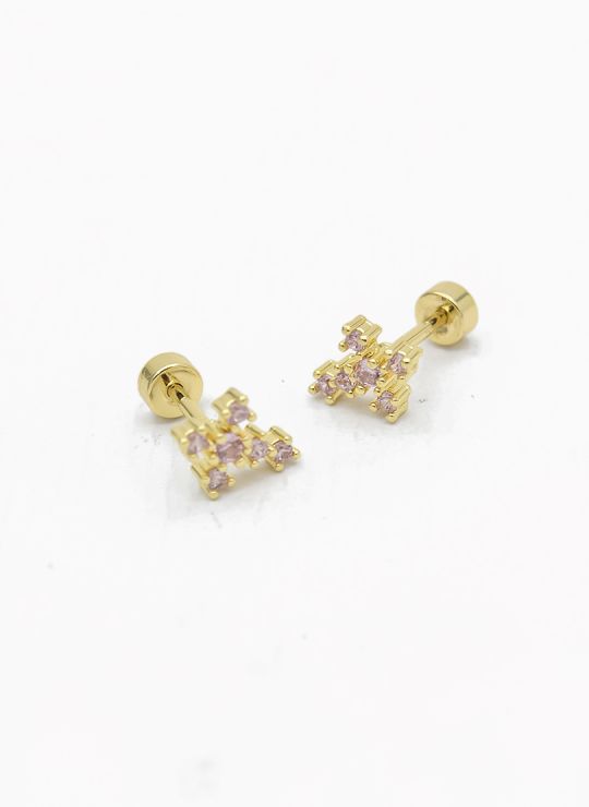ARETES RODIO MARCA XUPING MICROCIRCONES /YSX