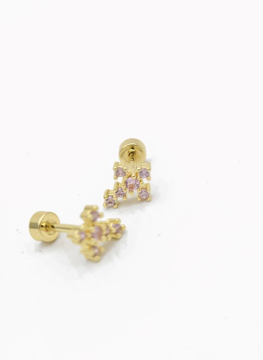 ARETES RODIO MARCA XUPING MICROCIRCONES /YSX